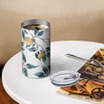 thumbnail image 3 of 20oz Coffee Tumblers Yellow Lemon Fruits White Pattern Stainless Steel Vacuum Insulated Travel Tumbler Coffee Cups Mug with Lid and Straw with Cleaning Brush for Cold & Hot Drinks, 3 of 5