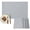 Gray,, variant on Orange Solid Color Placemats Set of 2, Modern Minimalist Pure Color Washable Wipeable Table Mats for Dining Tables, Indoor Outdoor Kitchen Place Mats for Holiday Party Table Decor