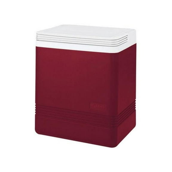 Igloo 24 Can Legend Thermocooler with Integrated Tray and Cup Holder, Red and White