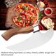 thumbnail image 3 of Cortador De Pizza Vikingo, Hacha De Pizza Con Agarre Antideslizante, Acero Inoxidable Y Madera De Pino, Estilo Medieval Para Restaurante, 3 of 7