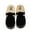 Black, variant on Platform Slippers for Women Mini Ankle Booties Warm Fuzzy Slippers Suede Boots With Platform Cozy Slides Lightweight Boots Brown 36