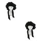 thumbnail image 3 of Kearding Gorro para dormir para mujer, gorro para pérdida de cabello, gorro de dormir, gorro de dormir reutilizable, Protector para peluquería para Negro 2piezas Kearding CBP186128, 3 of 6