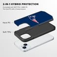 thumbnail image 2 of Apple iPhone 15 (6.1) - NFL Licensed New England Patriots Team Logo on Blue Textured Dual Layer Case, 2 of 5
