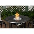 thumbnail image 2 of Vulcan Wagner Woven Aluminum Gas Fire Pit Table with Fire Bowl Lid – Bronze Finish – Round – 34", 2 of 8