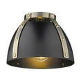 thumbnail image 2 of Aldrich Flush Mount in Aged Brass, 2 of 2