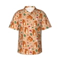 thumbnail image 2 of Goofa Squirrel And Mushroom Hawaiian Shirt for Men, Unisex Summer Beach Casual Short Sleeve Button Down Shirts,Aloha Tropical Floral print shirt-3X-Large, 2 of 9