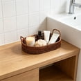 thumbnail image 4 of Woven Storage Basket with Handles — Versatile Plastic Fruit, Snack, and Bathroom Organizer for Home, Kitchen, and Office Decor, 4 of 5