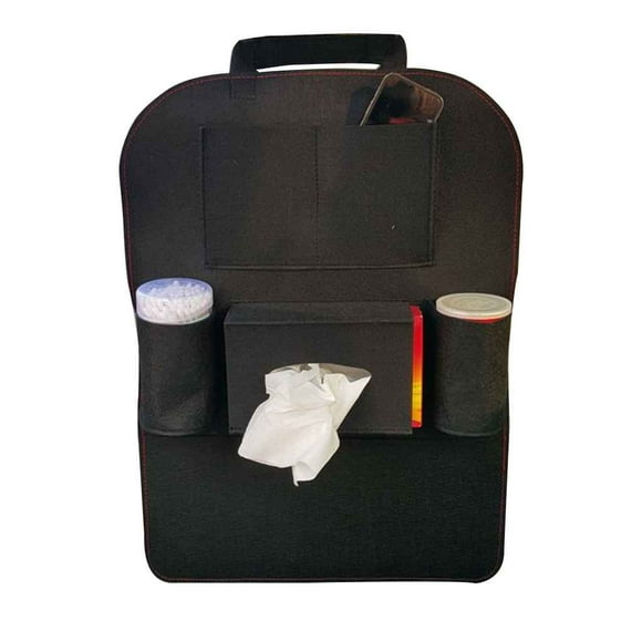 fashionhome Felt Auto Car Back Seat Tidy Storage Pouch Buggy Bag Multi-Pocket Sack Organizer Holder Accessory