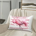 thumbnail image 5 of Pofeuu Flamingo Print Polyester Microfiber Plush Pillowcases, Super Soft and Cozy Pillow Case Covers with Envelop Closure（Pillow core not included）-16"x24", 5 of 6