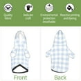thumbnail image 3 of Uemuo Blue Checkboard for Winter Dog Hoodie Sweatshirts with Pockets Warm Dog Clothes for Small Dogs Chihuahua-XX-Large, 3 of 8