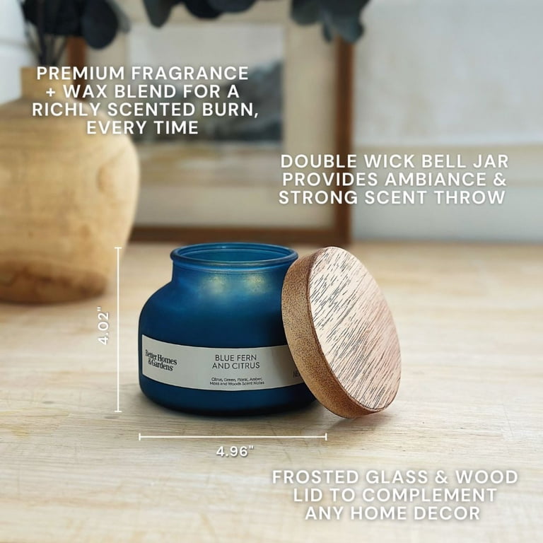 Better Homes & Gardens Blue Fern and Citrus Scented 2-Wick 18oz