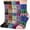 A-Multicolor, variant on Loritta 5 Pairs Wool Socks for Women, Crew Cozy Boot Winter Warm Thick Socks Gifts Size 5-9
