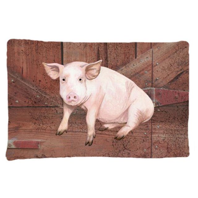 Pig At The Barn Door Moisture Wicking Fabric Standard Pillowcase
