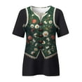 thumbnail image 3 of Kcodviy Femmes T-Shirts Confortables Imprimés pour Femmes Manches Longues Col Rond Manches Courtes T-Shirts pour Femmes Hauts Tee Tunique Blouse, 3 of 4