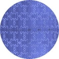 thumbnail image 1 of Ahgly Company Indoor Round Oriental Blue Industrial Area Rugs, 8' Round, 1 of 4