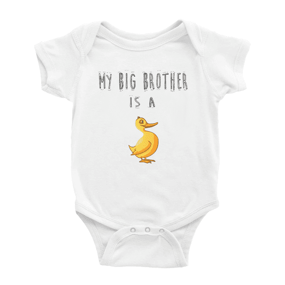 My Big Brother Is A Duck Cute Baby Clothing Boy Girl