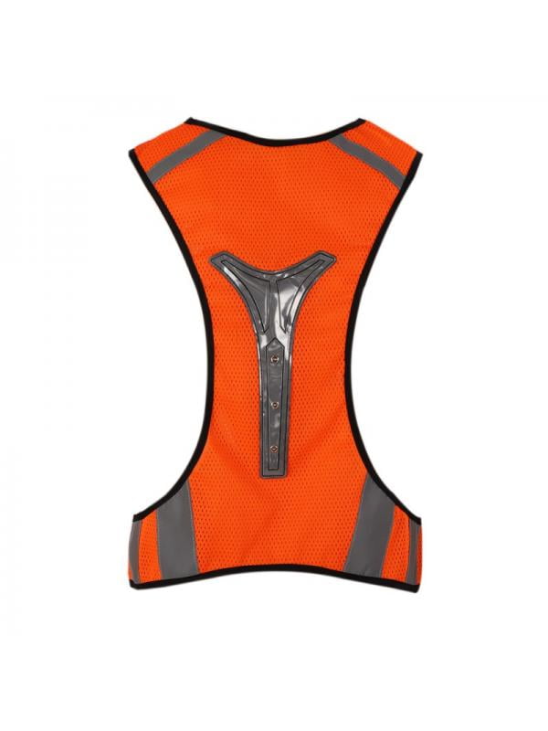Fashion Flashing LED Lighting Safety Reflective Vest Running Cycling Night Vest 