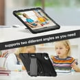 thumbnail image 3 of Dteck Case for iPad  Air 11 inch 2025/2024,Heavy Duty Silicone Case 3-Layer Protection Built-in Pencil Holder Shockproof Kickstand Cover for iPad  Air 11-in. M3/M2,Black, 3 of 5