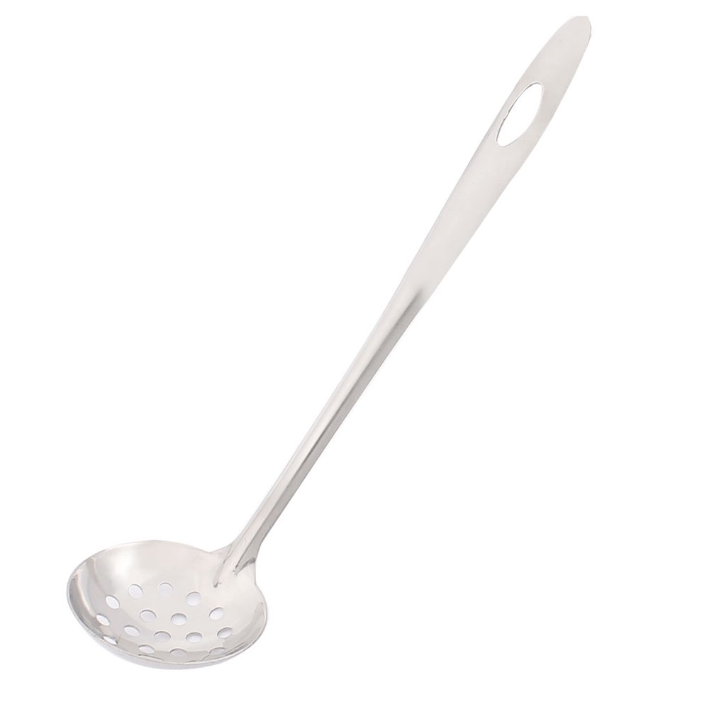 Unique Bargains Kitchen Stainless Steel Perforated Strainer Ladle