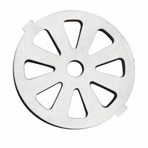 Lefu Household 5# Meat Grinder Hole Plate Stainless Steel Grinder Parts Silver,Meat Caliber of 2.17in, Sector Holes