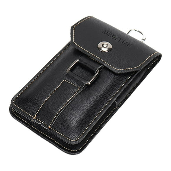 Bolso de La Correa de Los Hombres de La Hebilla de La Moda de La Caja Del Bolso de La Cintura de Los Bucles Del Cinturón de Los Hombres para Los Depor negro L para 75 pulgadas