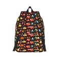 thumbnail image 2 of Naloa Construction Truck Canvas Backpack for Men Women Rucksack Casual Travel Daypack College Tote Satchel Bookbag for Teens-Medium, 2 of 7