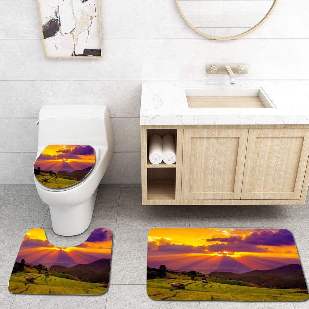 beautiful bathroom rugs