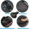 thumbnail image 2 of SUSWIM Comfortable Seat Cushion Bicycle Saddle for Men Women, 2 of 7