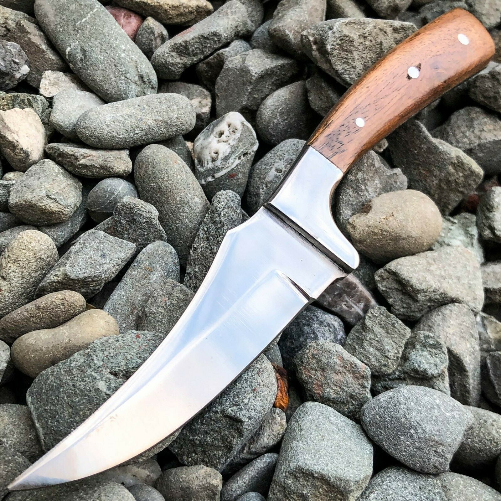 7.5" Survival Skinner Fixed Blade Hunting Camping Fishing Knife WOOD