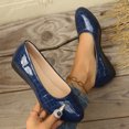 thumbnail image 2 of Women Casual Shoes Slip On Shoes Flat Loafers Casual Footwear Soft Non Slip Leather Upper Versatile Style For All Season Daily Wear ,Us Size:7, 2 of 6