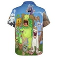 thumbnail image 4 of My Singing Monsters Mens Hawaiian Shirt Loose Fit Shirts - Short Sleeve And Button Down Hawaiian Shirt for Men with Pocket, 4 of 7