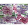 thumbnail image 3 of Ambesonne Floral Quilted Bedspread Set 3 Pcs, Vintage Atmosphere Flowers, Queen, Lilac Indigo and Magenta, 3 of 4