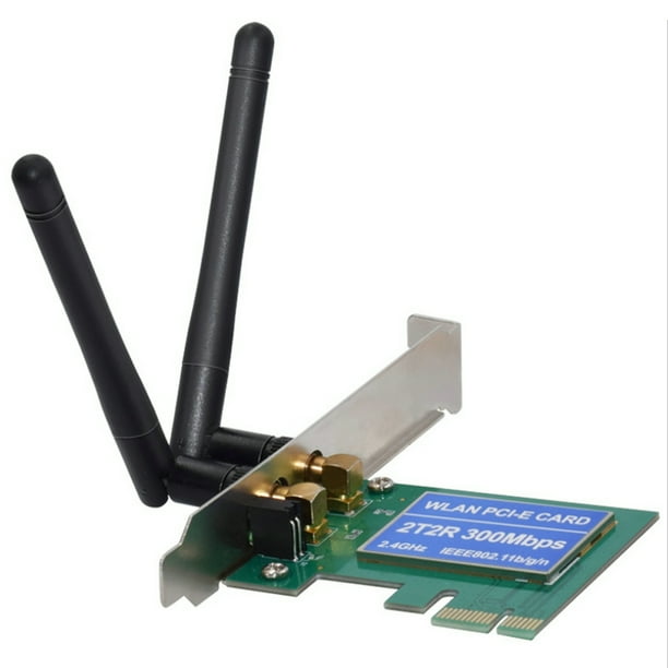 Pci Express Wireless Wifi Card Adapter Profile Bracket 2 4ghz 300mbps Desktop Pc Walmart Com