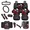 Skeleton Butterfly Red Roses, variant on HUIACONG Skull and Rose Design Automotive Interior Accessories, with Car Console Cushion Car Seatbelt Cover Rearview Mirror Protector Car Console Armrest Cushion