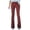 Red, variant on Women's High Waist Corduroy Pants Flared Bell Bottom Design with Elastic Waist for Spring and Summer Casual Wear