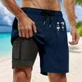 thumbnail image 2 of Kcolen Mens Small Swim Trunks Elastic Waist Drawstring Swim Shorts Light Upf Swimming Trunks Swim Trunks Men Beach Summer Loose Fit Swimming Shorts for Men, 2 of 4