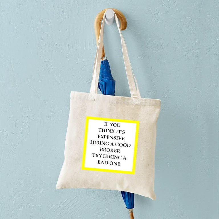 CafePress - Broker Tote Bag - Unisex Canvas Tote Bag, Beige, 1