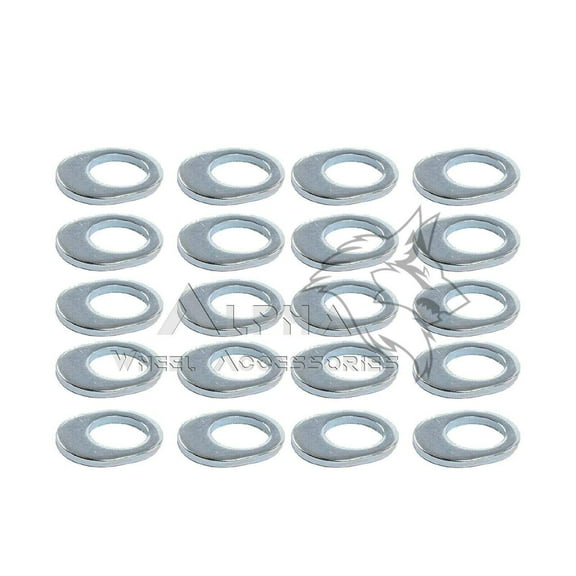 20Pc Offset Wheel Washers For Uni-Lug Keysotne Cragar S/S Wheels