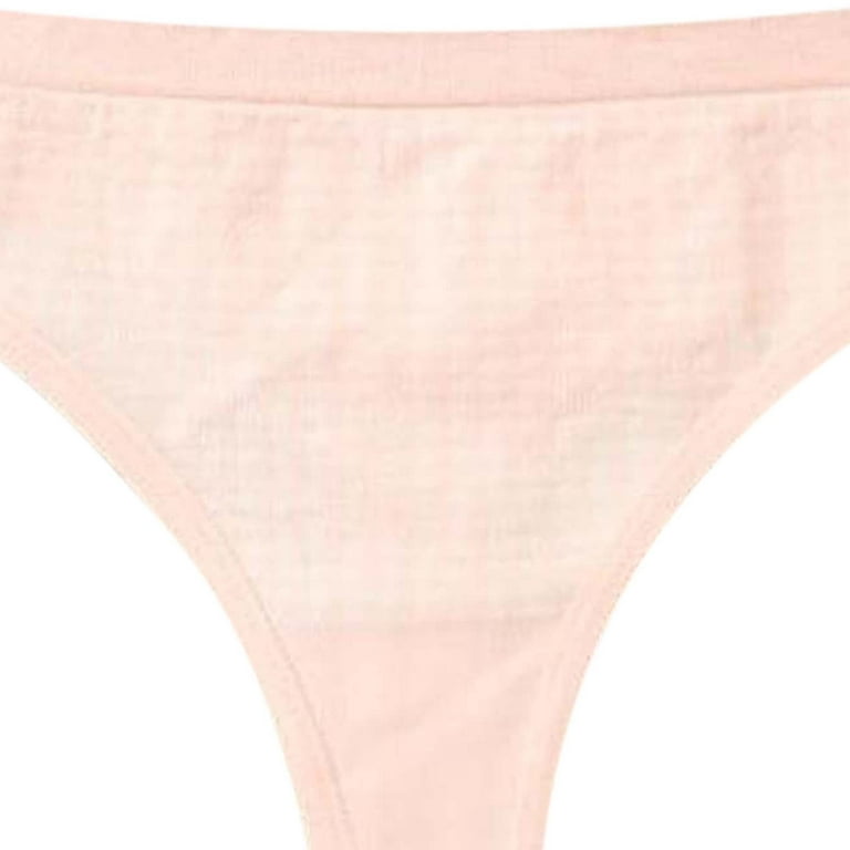 Aayomet Women Panties Cotton Bikini Women Lingerie G String Briefs  Underwear Panties T String Thongs,Pink One Size 