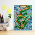 thumbnail image 6 of FMSHPON Green Dragon Cloud Clipboard Hardboard Wood Nursing Clip Board and Pull for Standard A4 Letter 13x9 inches, 6 of 8