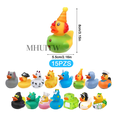 thumbnail image 2 of 15 Juguetes De Baño De Adorables Patitos De Hule Para Bebés Xtellar multicolor, 2 of 4