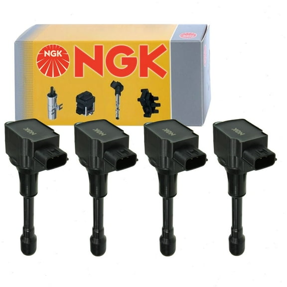 4 pc NGK Ignition Coils compatible with Nissan Sentra 1.8L 2.0L 2.5L L4 2007-2017