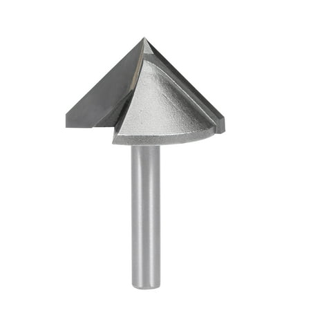 

Router Bit 6mm Shank 32mm Dia 90 Degree V-Groove End Mill Tungsten Steel for CNC Woodworking Engraving Edge Trimmer