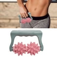 thumbnail image 2 of Deep Tissue Massage Roller – Handheld Anti-Cellulite Massager with 2 Spiky Balls for Fascia Release, Muscle Recovery & Pain Relief – Portable Body Massage Tool for Legs, Arms & Back, 2 of 6
