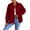 Wine, variant on Maplenight Women's Corduroy Shackets Casual Lapel Long Sleeve Tops Button Down Fall Jackets with Pockets