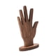 thumbnail image 5 of Soporte para anillos, soporte para guardar joyas, maniquí de madera, organización y decoración. Marrón, 5 of 9