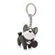 thumbnail image 1 of Llaveros adorables para perro Corgi con cadena para teléfono móvil, bolsa de cordón para pareja amante, blanco y negro Feliz Sencillez, 1 of 5