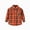 Orange, variant on Gubotare Toddler Button Up Shirt Toddler Jacket Kids Boys Shirt Jacket Plaid Long Sleeve Kids Button Tops for Boys Outerwears 4T 5T
