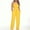 Yellow, variant on Womens Fashion Summer Solid Bandaget Elastic Waist Pocket Casual Sleeveless Jumpsuit Alt Clothing Alternative Clothing