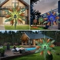 thumbnail image 6 of Solar Wind Spinner 73in, Multi-Color Seasonal Solar Powered Glass Ball with Leaf Kinetic Wind Spinner Dual Direction Wind Sculpture for Patio Yard & Garden, 6 of 6